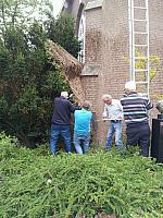 muur kerk schoonmaken