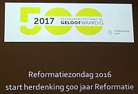 Start herdenking 500 jaar Reformatie